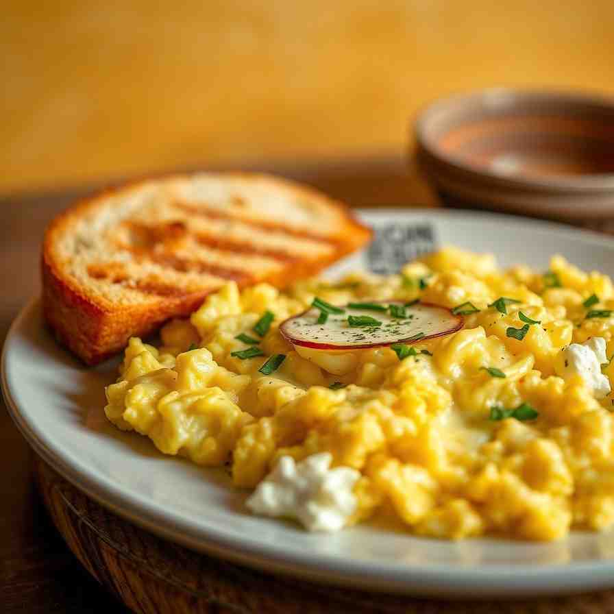 Scrambled Eggs & Cheese - Try Bolivian Chuño Phuti